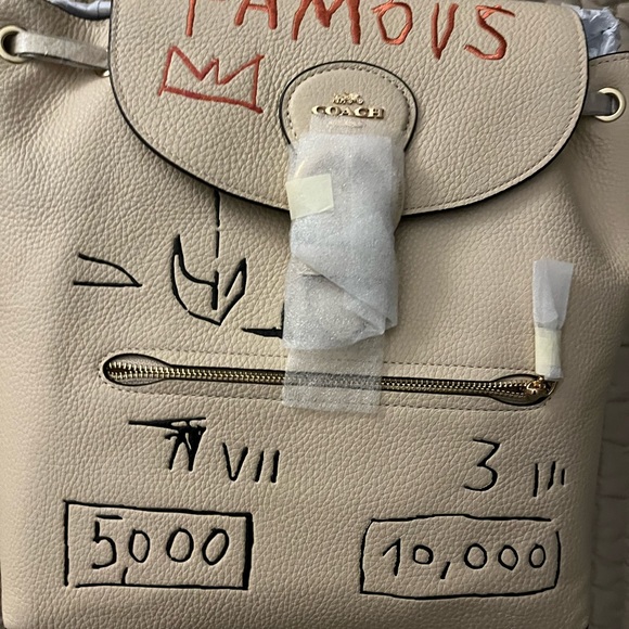 NWT/ Coach 2 piece Basquiat large toggle backpack set-firm - Picture 5 of 13